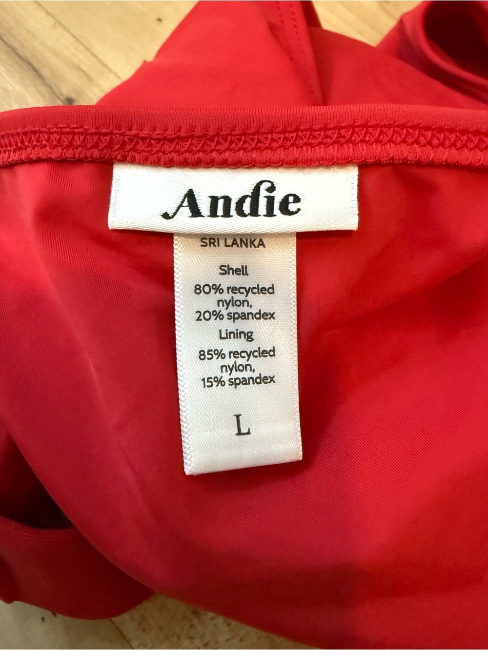 Andie Red One-Piece Swimsuit - Picture 7 of 8